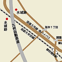 水城付近地図