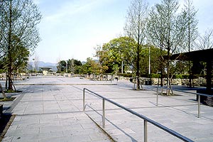 大噴水が見える光景