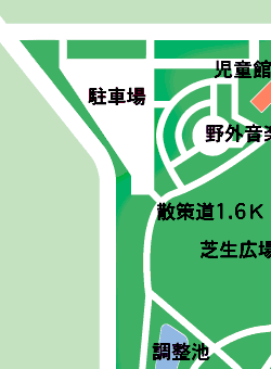 春日公園芝生広場付近地図