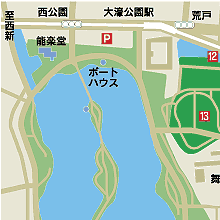 大濠公園の地図
