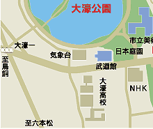 福岡県護国神社の地図
