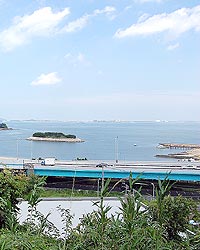 能古島が見える西公園西の眺望