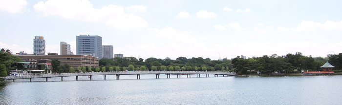 大濠公園、池の西側