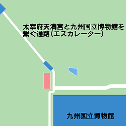 太宰府天満宮・九州国立博物館の地図２